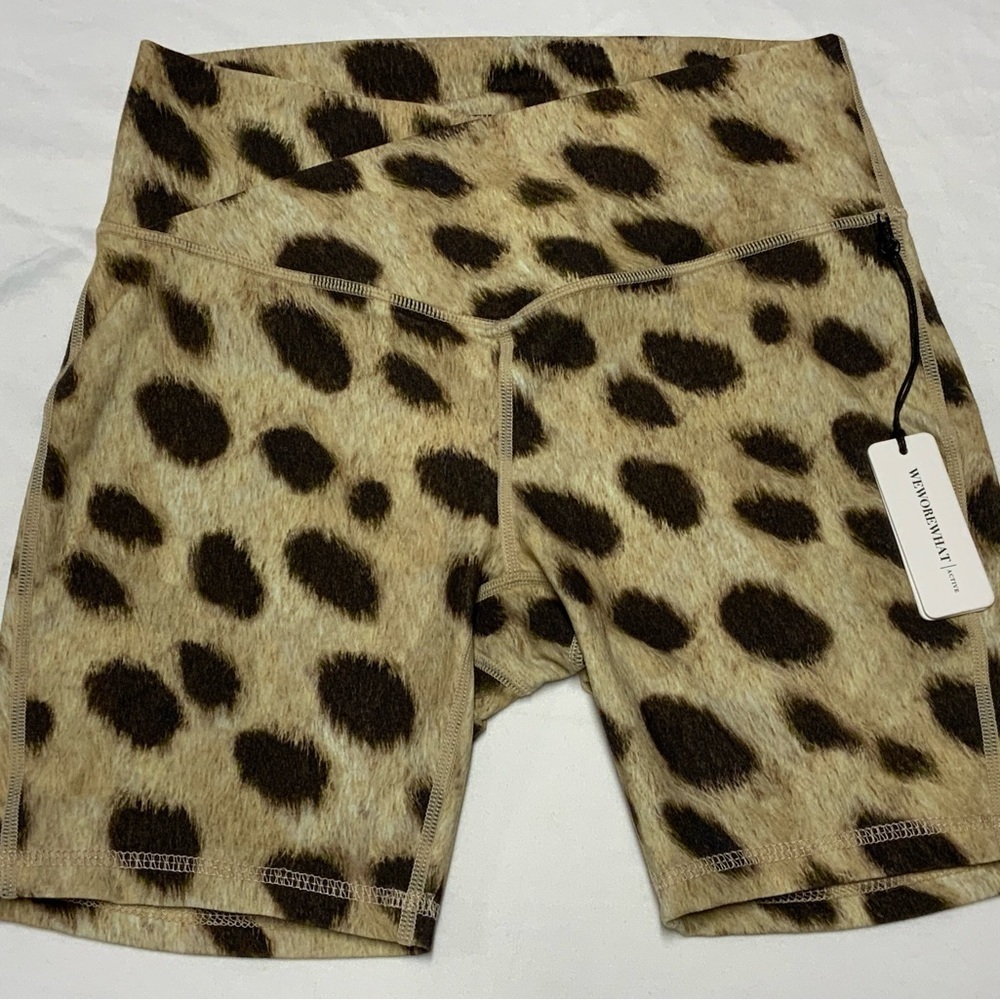 WEWOREWHAT Animal Print Shorts